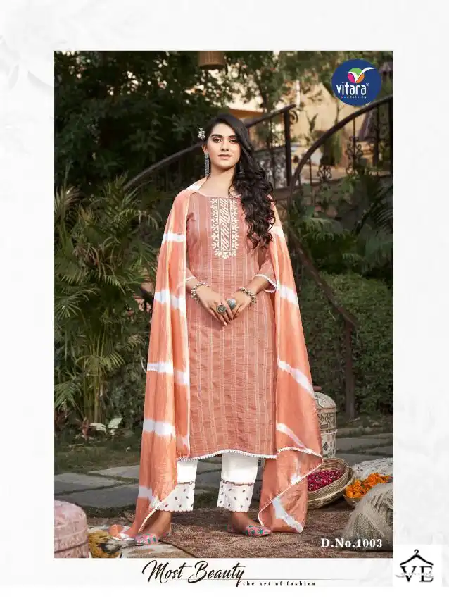 Vitara Vernika Kadambri Silk Wholesale Readymade Salwar Suit Catalog — Wholesale Salwar Suits, MPA wholesale from Surat - Gallery Image 3