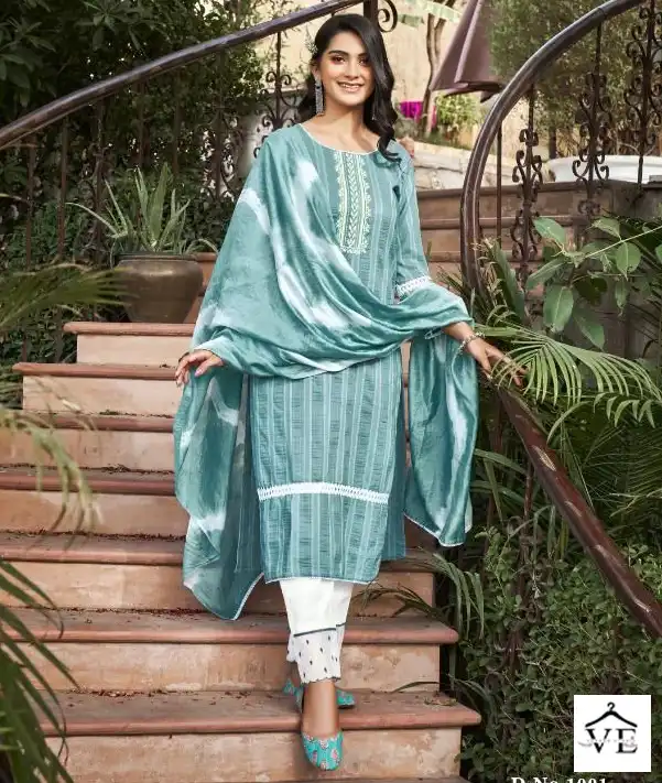 Vitara Vernika Kadambri Silk Wholesale Readymade Salwar Suit Catalog — Wholesale Salwar Suits, MPA wholesale from Surat — view 1