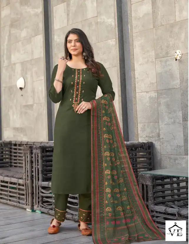 Vitara Veronica Rubby Slub Wholesale Readymade Salwar Suit Catalog — Wholesale Salwar Suits, MPA wholesale from Surat - Gallery Image 2
