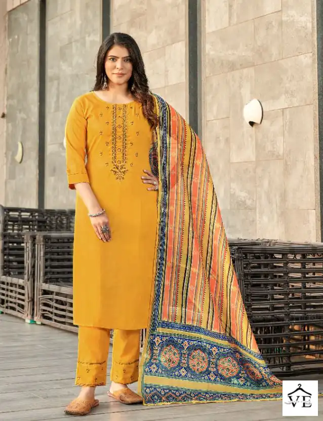 Vitara Veronica Rubby Slub Wholesale Readymade Salwar Suit Catalog — Wholesale Salwar Suits, MPA wholesale from Surat - Gallery Image 3
