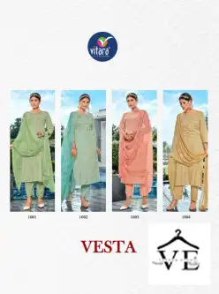 Vitara Vesta Capsul Foil Print Wholesale Readymade Salwar Suit Catalog — Wholesale Salwar Suits, MPA wholesale from Surat — view 4