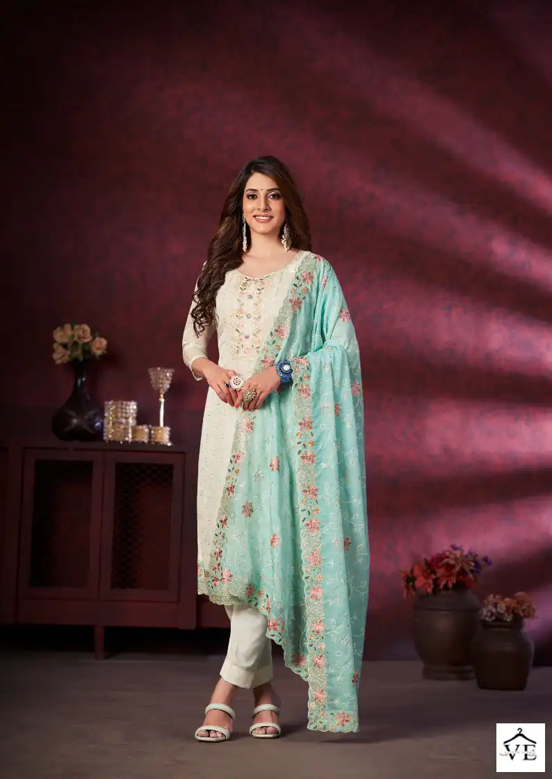 Vardan Ethnic Vianna Organga Wholesale Designer Salwar Suit Catalog — Wholesale Salwar Suits, MPA wholesale from Surat - Gallery Image 7