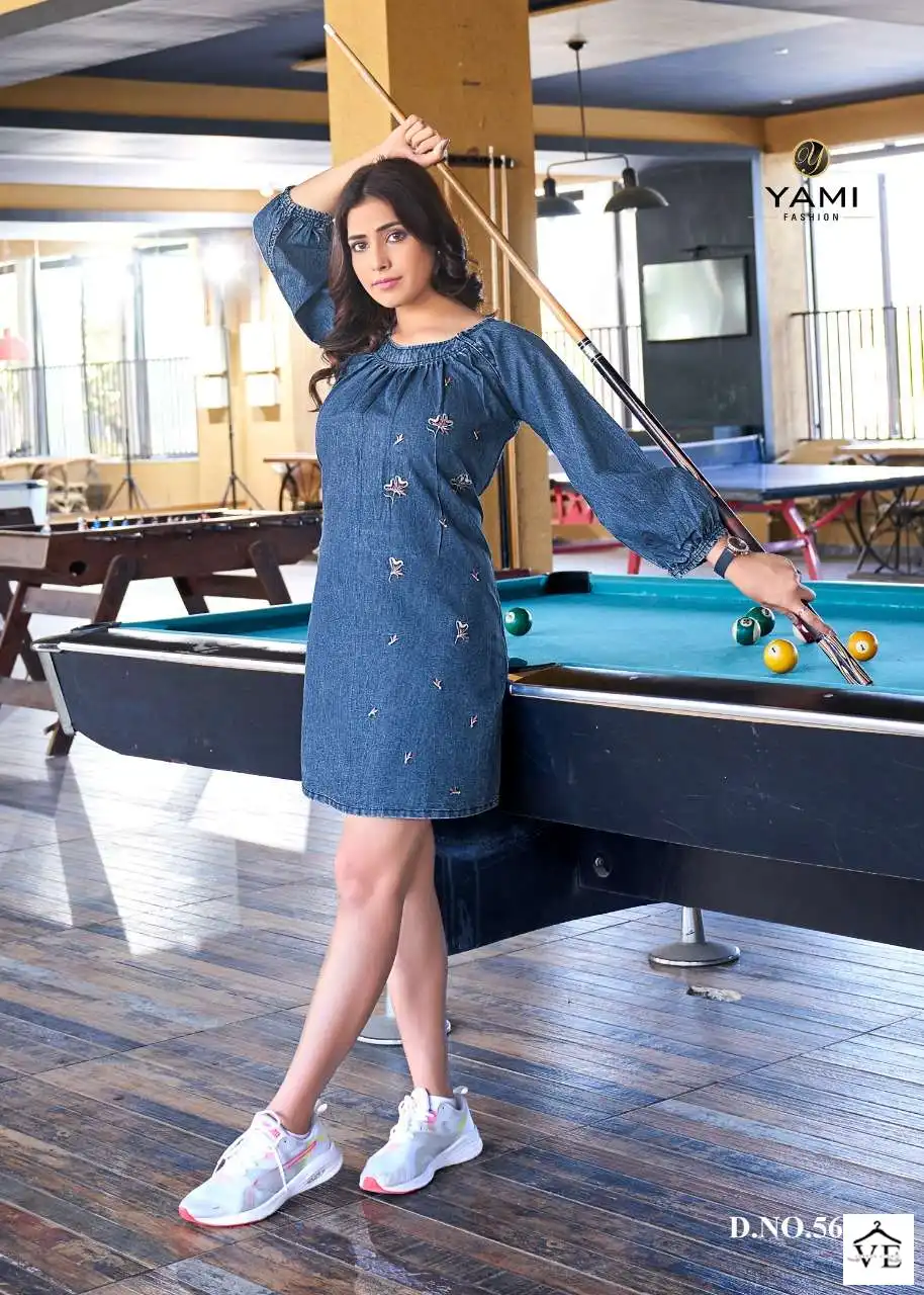 Yami Vibes Denim Wholesale Kurti Catalog — Wholesale Kurtis, MPA wholesale from Surat — view 6