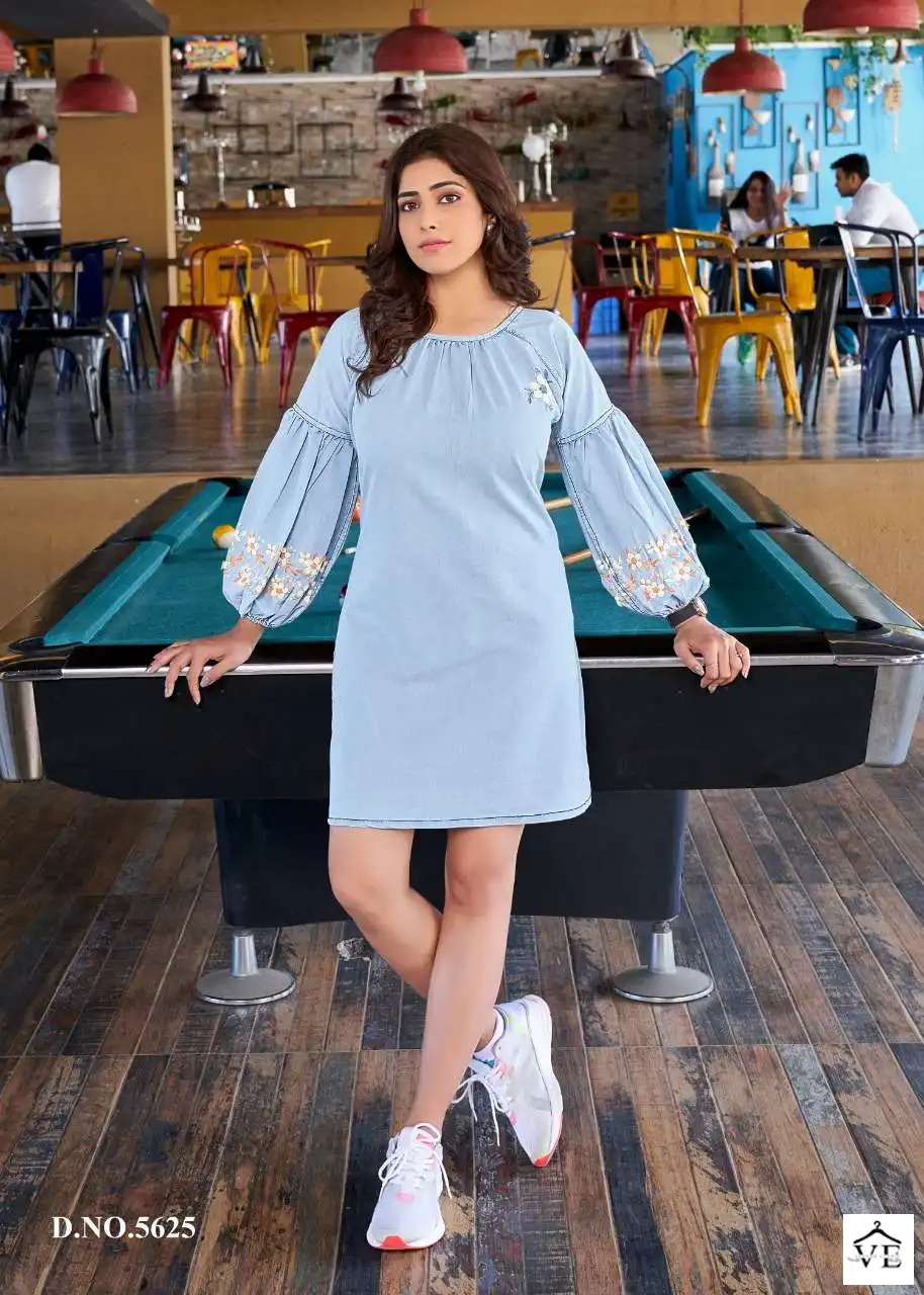 Yami Vibes Denim Wholesale Kurti Catalog — Wholesale Kurtis, MPA wholesale from Surat — view 8