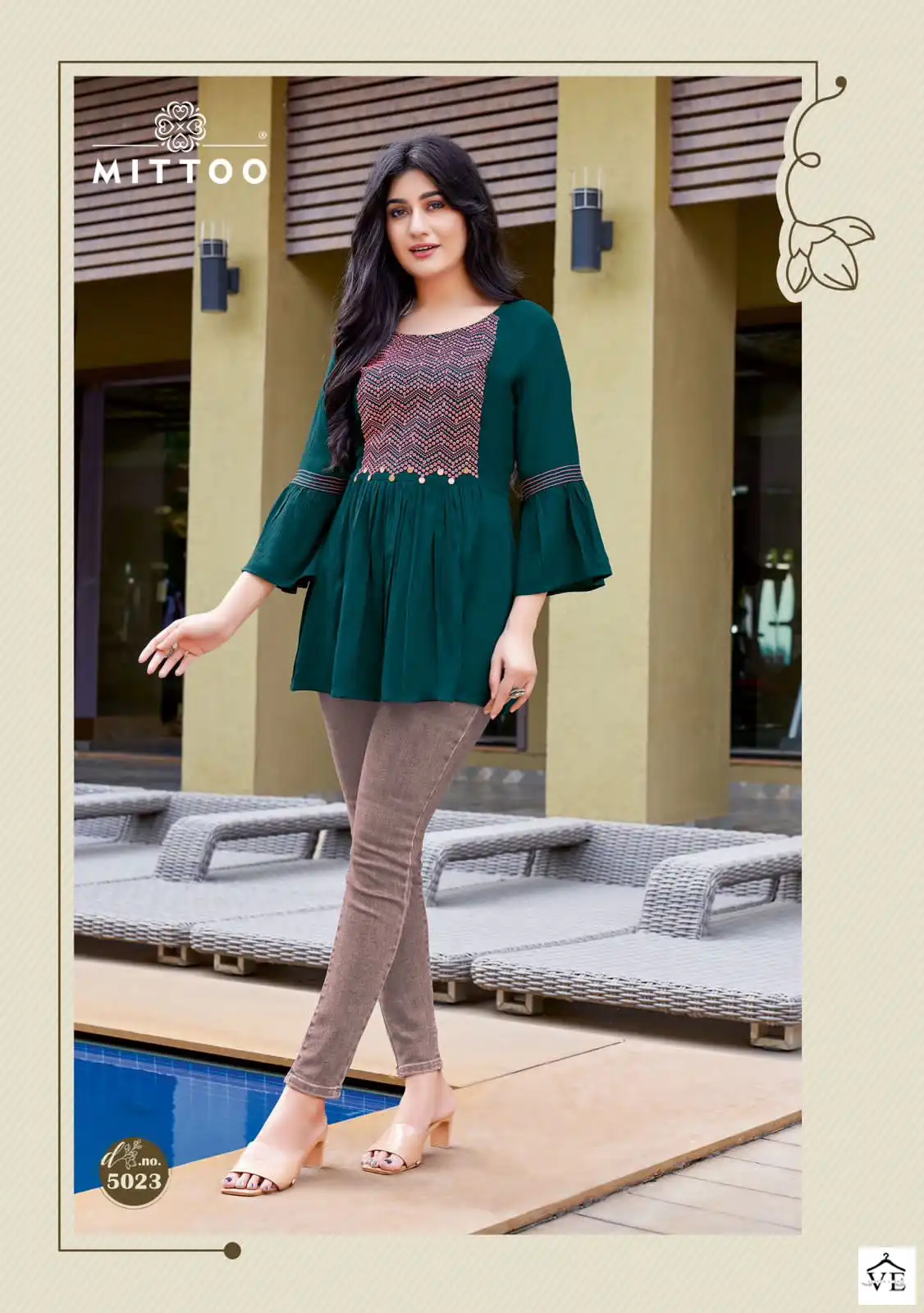 Mittoo Victoria Vol 4 Wrincle Rayon Wholesale Kurtis Catalog — Wholesale Kurtis, MPA wholesale from Surat — view 3