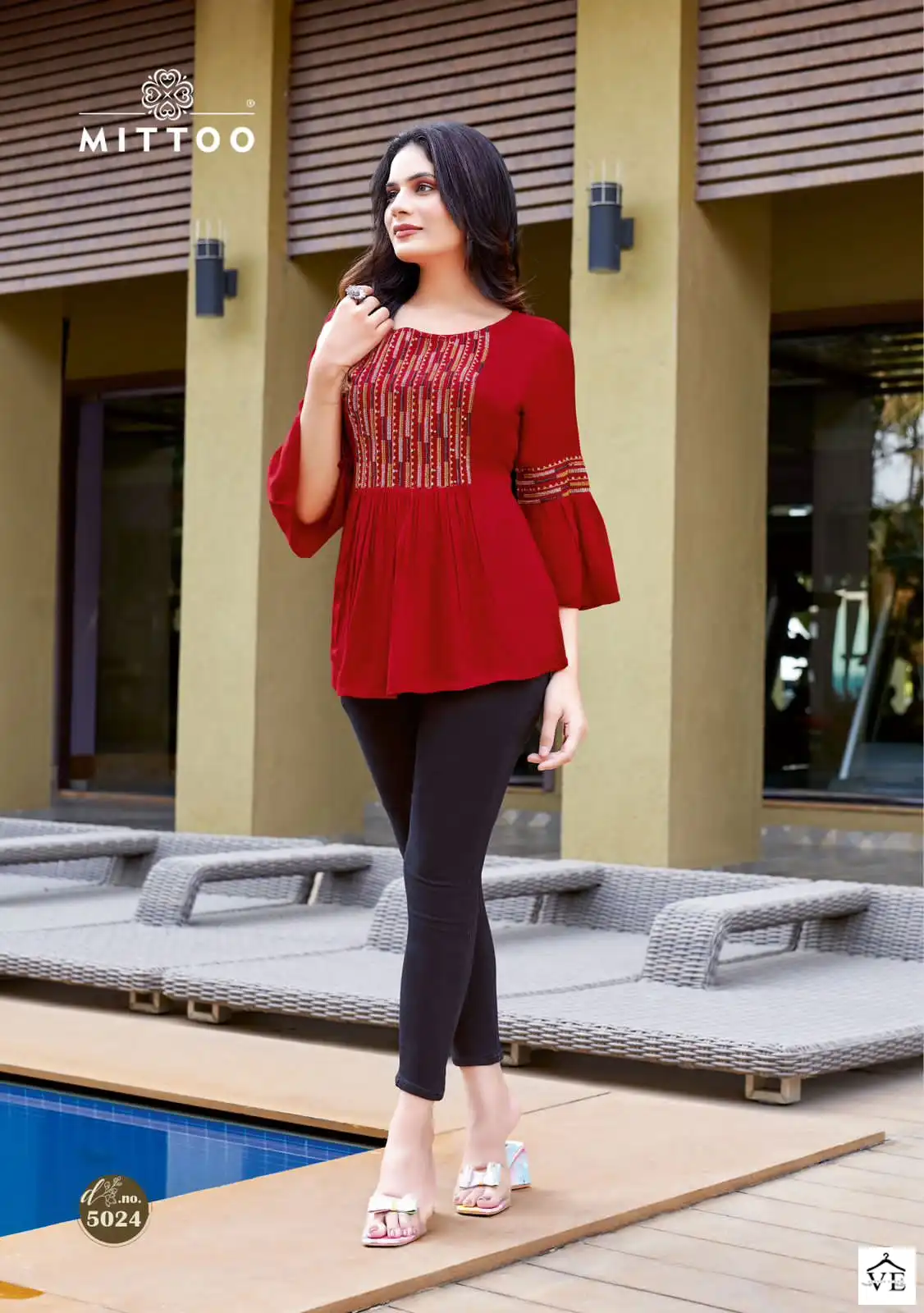 Mittoo Victoria Vol 4 Wrincle Rayon Wholesale Kurtis Catalog — Wholesale Kurtis, MPA wholesale from Surat — view 4