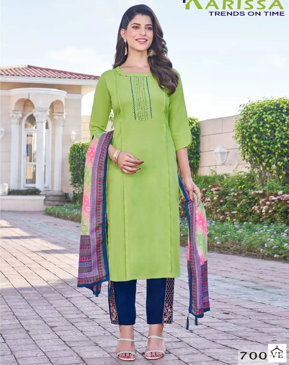 Karissa Vidisha Vol-7 Premium Liva Rayon Wholesale Readymade Suits Catalog — Wholesale Salwar Suits, Karissa wholesale from Surat — view 1