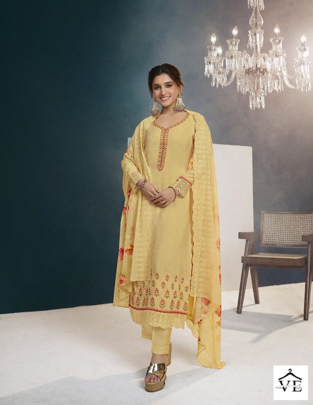 Vinay Fashion Silkina Royal Crepe 40 Royal Crepe Wholesale Designer Salwar Suit Catalog — Wholesale Salwar Suits, MPA wholesale from Surat - Gallery Image 2