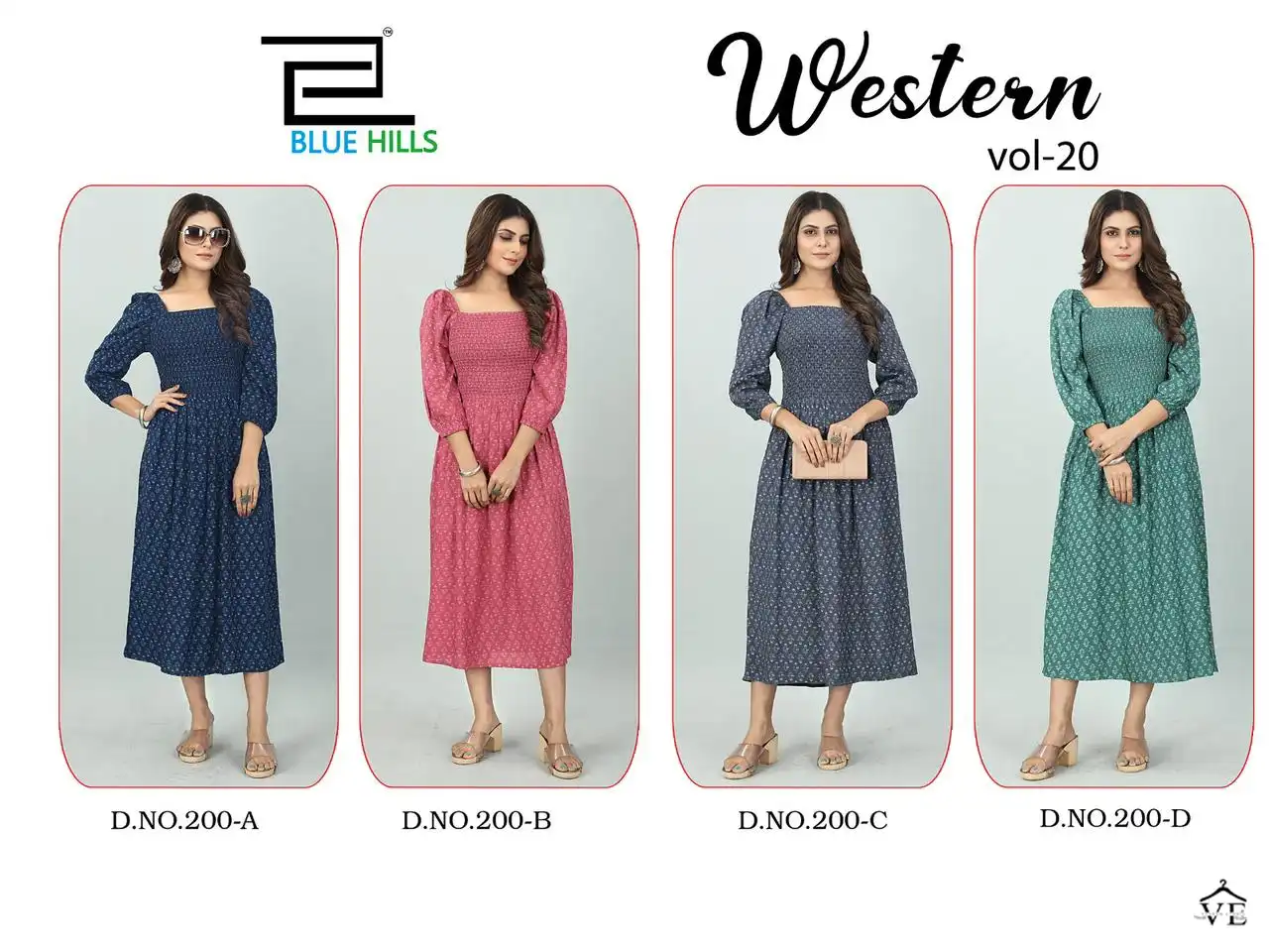 Blue Hills Western Vol 20 Rayon 14 Kg Wholesale Kurti Catalog — Wholesale Kurtis, MPA wholesale from Surat — view 5