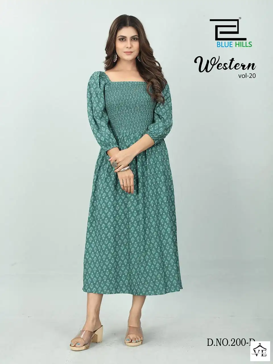 Blue Hills Western Vol 20 Rayon 14 Kg Wholesale Kurti Catalog — Wholesale Kurtis, MPA wholesale from Surat - Gallery Image 3