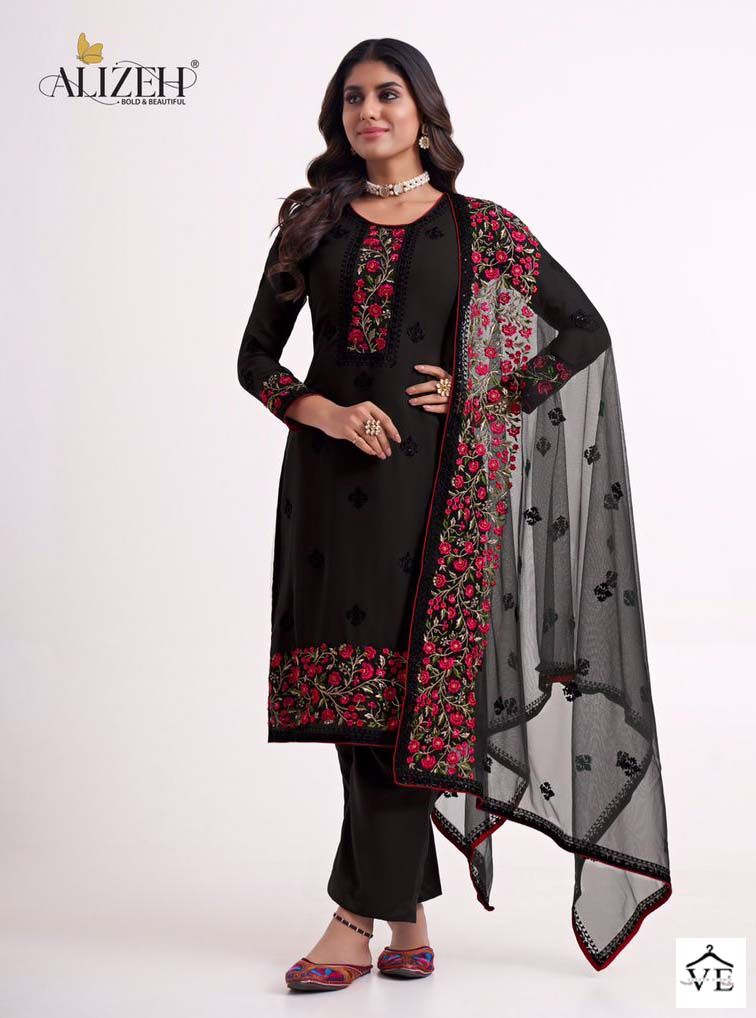 Alizeh Almora Vol 7 Georgette Wholesale Designer Salwar Suit Catalog — Wholesale Salwar Suits, Alizeh wholesale from Surat - Gallery Image 9