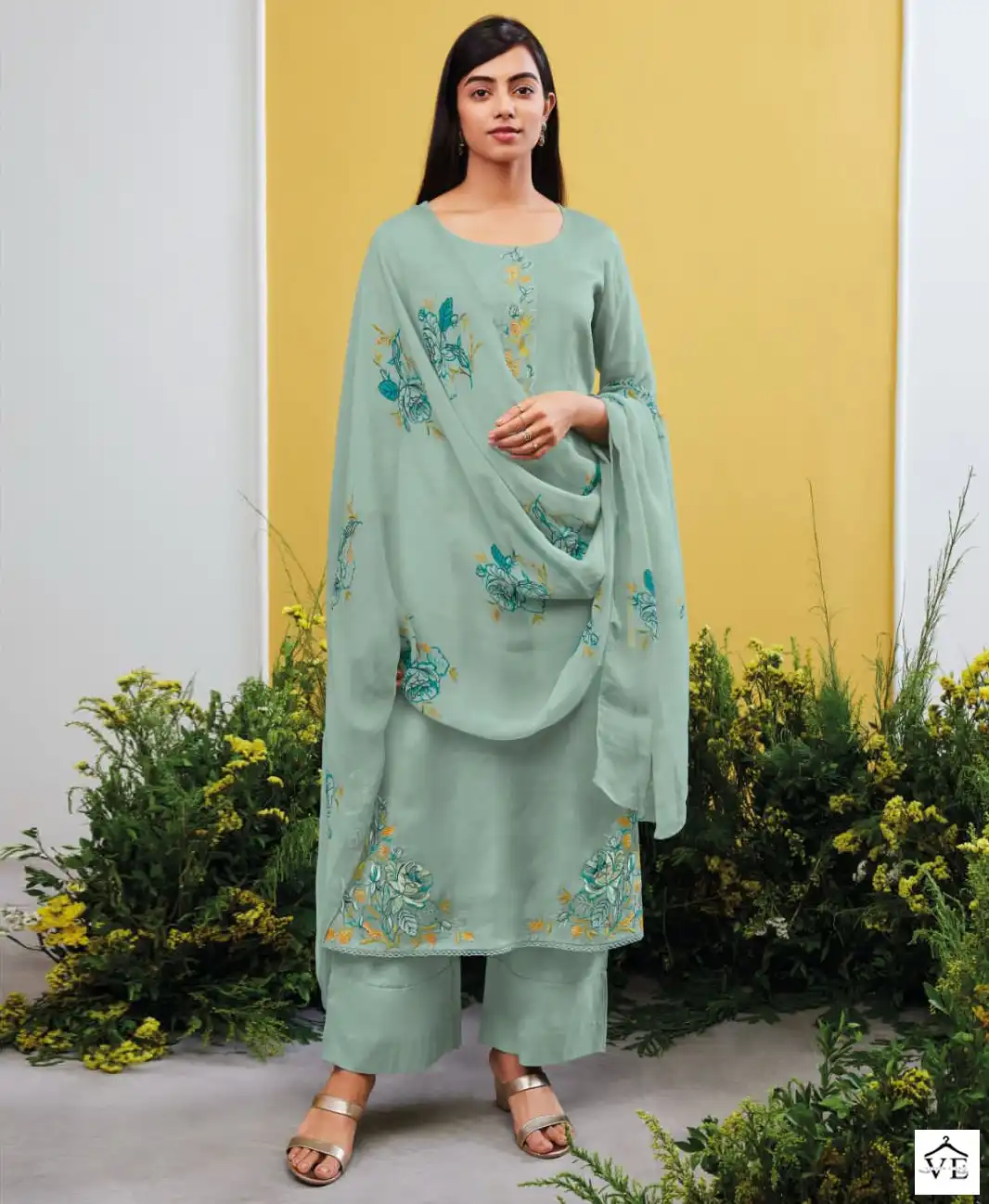Ganga Yoshita 1667 Premium Bemberg Habutai Silk Wholesale Salwar Suit Catalog — Wholesale Salwar Suits, MPA wholesale from Surat — view 1