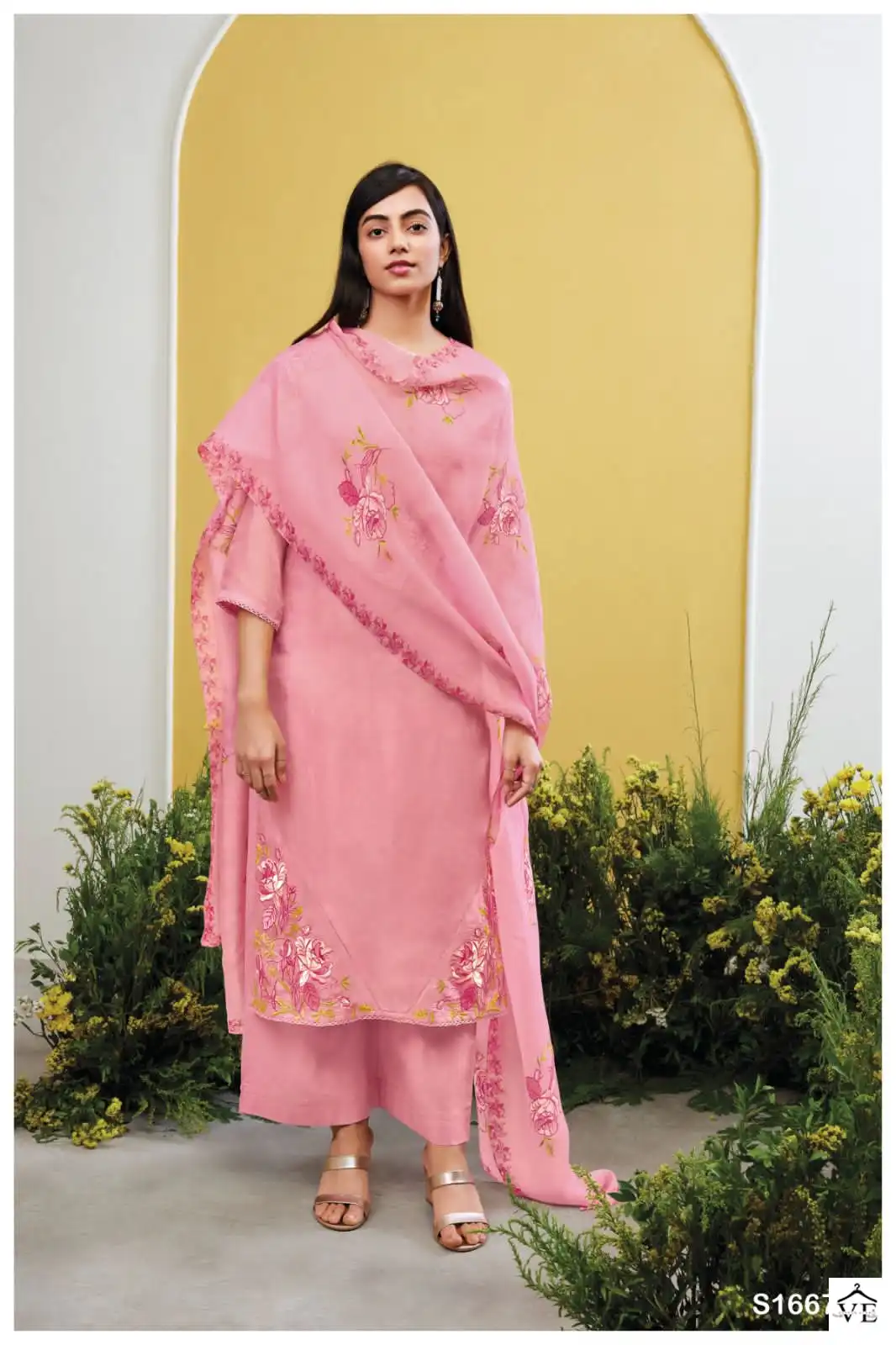 Ganga Yoshita 1667 Premium Bemberg Habutai Silk Wholesale Salwar Suit Catalog — Wholesale Salwar Suits, MPA wholesale from Surat - Gallery Image 2