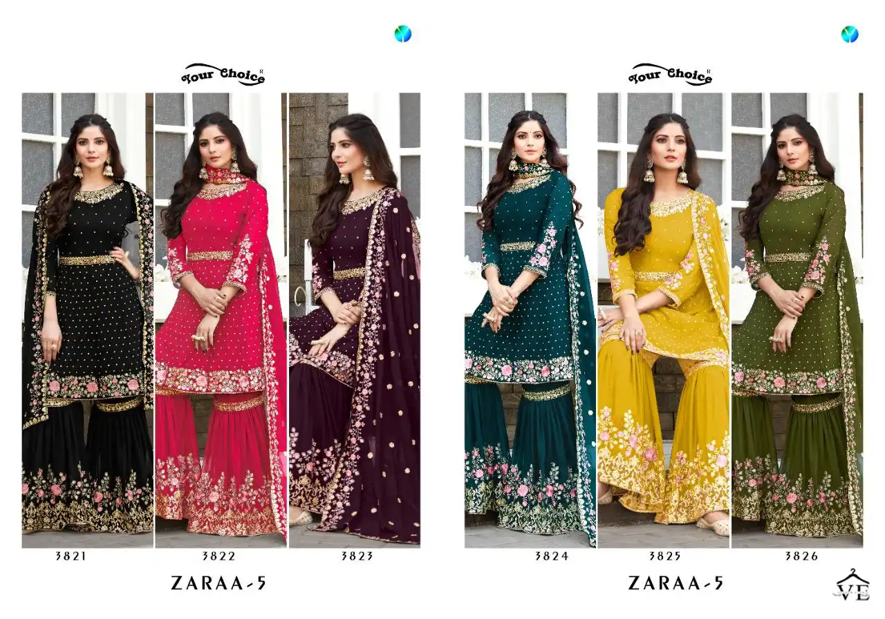 Your Choice Zaara 5 Blooming Georgette Wholesale Designer Salwar Suit Catalog — Wholesale Salwar Suits, MPA wholesale from Surat — view 7