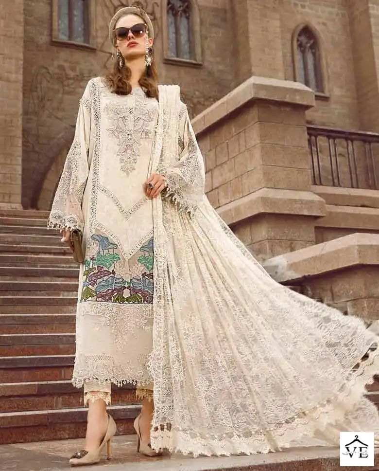 Al Amra Zf Anaya Lawn 57 Cambric Cotton Wholesale Pakistani Suit — Wholesale Salwar Suits, MPA wholesale from Surat — view 1