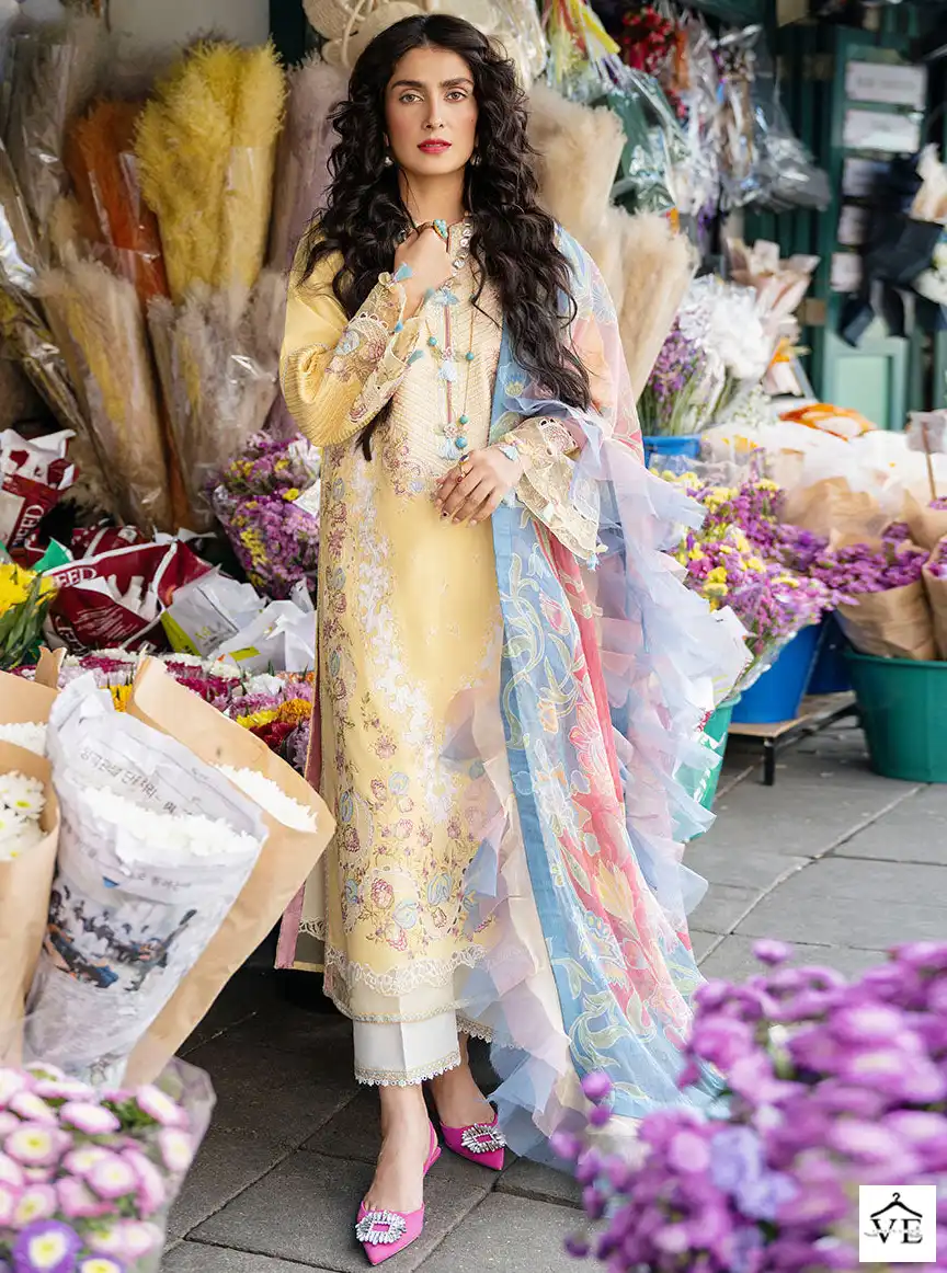 Al Amra ZF Anaya Lawn 60 Cambric Cotton Wholesale Pakistani Suit Catalog — Wholesale Salwar Suits, MPA wholesale from Surat — view 1