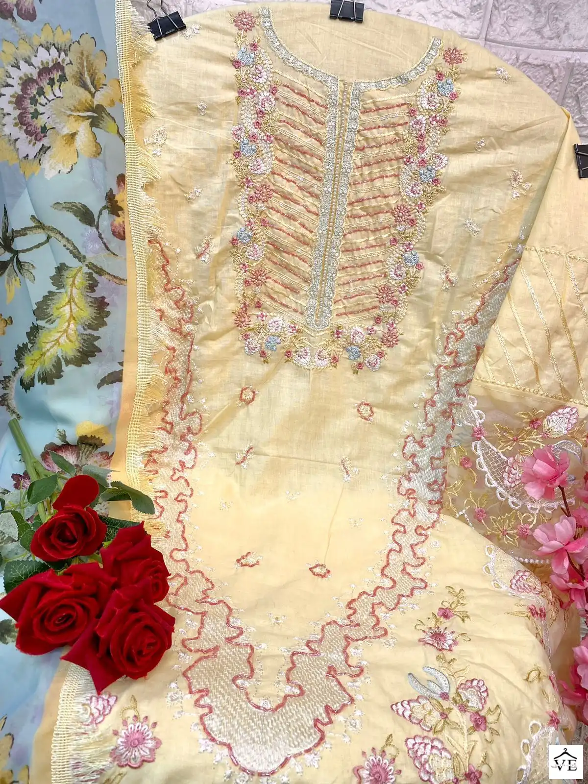 Al Amra ZF Anaya Lawn 60 Cambric Cotton Wholesale Pakistani Suit Catalog — Wholesale Salwar Suits, MPA wholesale from Surat - Gallery Image 3