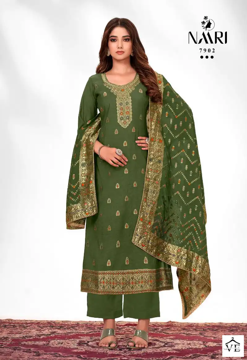 Naari Zilmil Pure Muslin Wholesale Desaignewr Salwar Suit Catalog — Wholesale Salwar Suits, MPA wholesale from Surat - Gallery Image 2