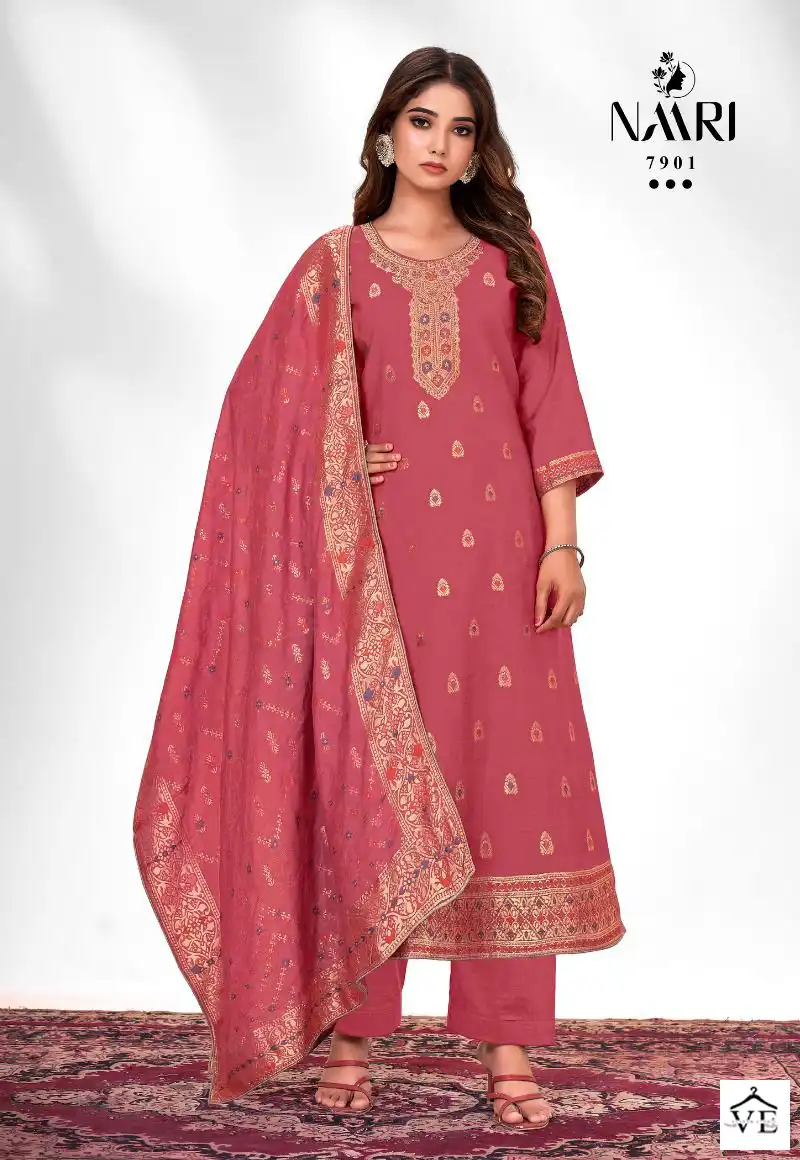 Naari Zilmil Pure Muslin Wholesale Desaignewr Salwar Suit Catalog — Wholesale Salwar Suits, MPA wholesale from Surat - Gallery Image 3