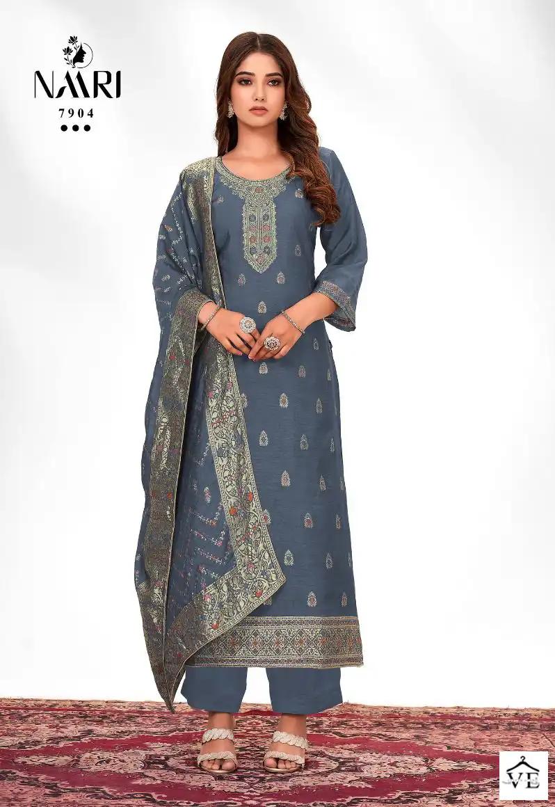 Naari Zilmil Pure Muslin Wholesale Desaignewr Salwar Suit Catalog — Wholesale Salwar Suits, MPA wholesale from Surat - Gallery Image 4