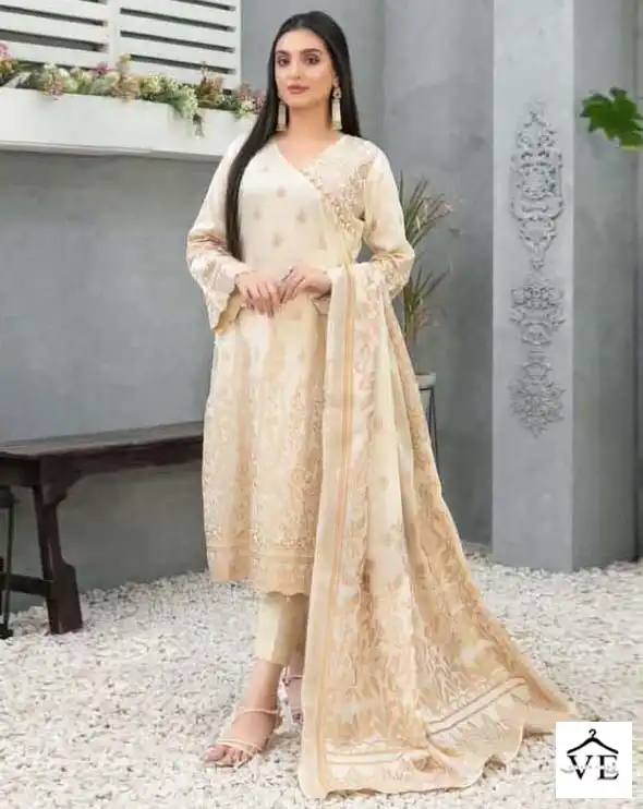 Zoha Luxury Lawn 23 Pure Lawn Cotton Wholesale Salwar Suit Catalog — Wholesale Salwar Suits, MPA wholesale from Surat — view 1