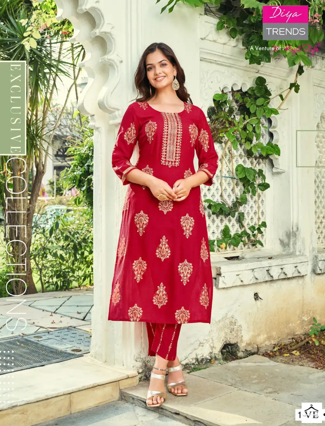 Diya Trends Zoori Vol 2 Rayon Wholesale Kurtis Catalog — Wholesale Kurtis, Diya Trends wholesale from Surat - Gallery Image 3