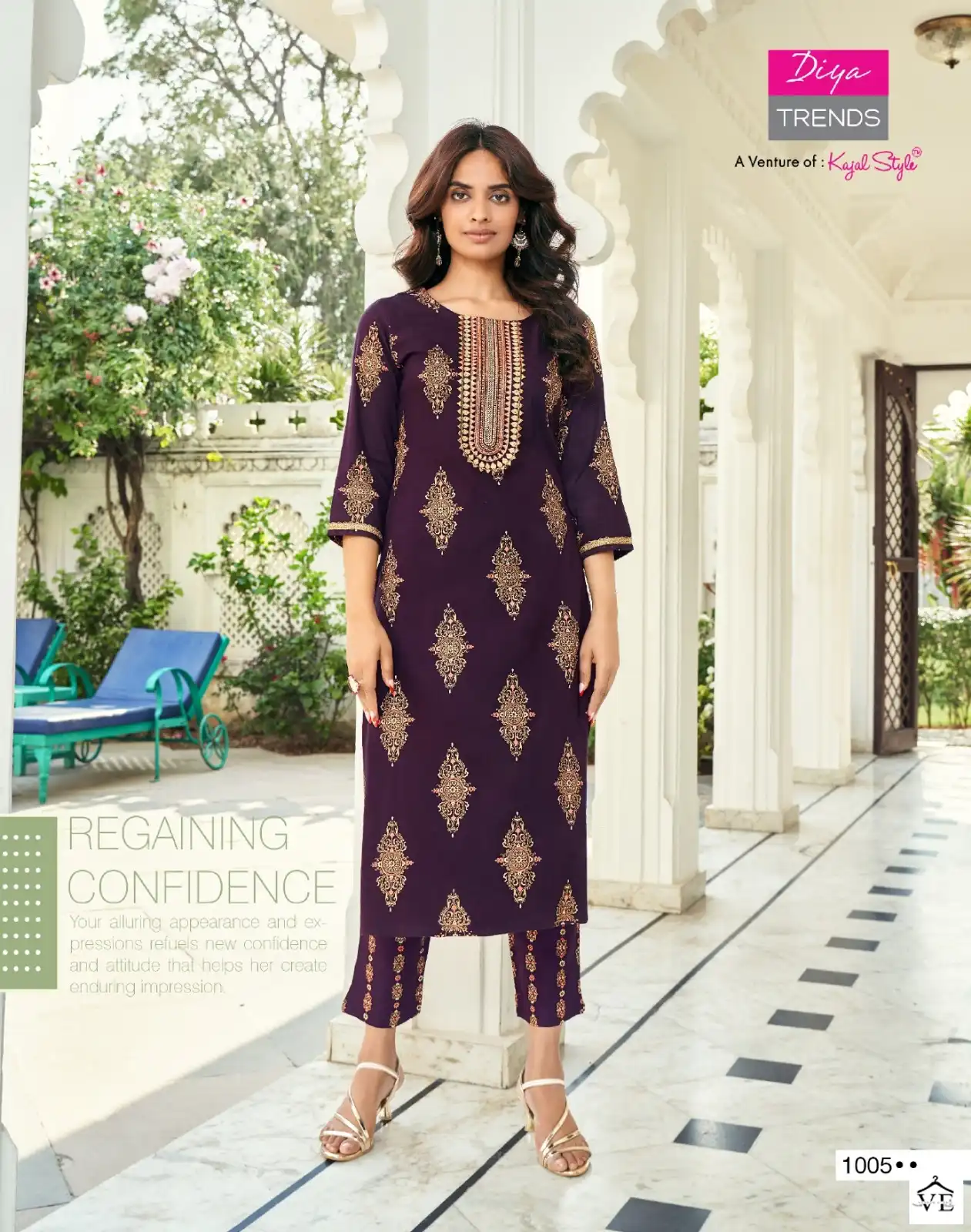 Diya Trends Zoori Vol 2 Rayon Wholesale Kurtis Catalog — Wholesale Kurtis, Diya Trends wholesale from Surat - Gallery Image 5