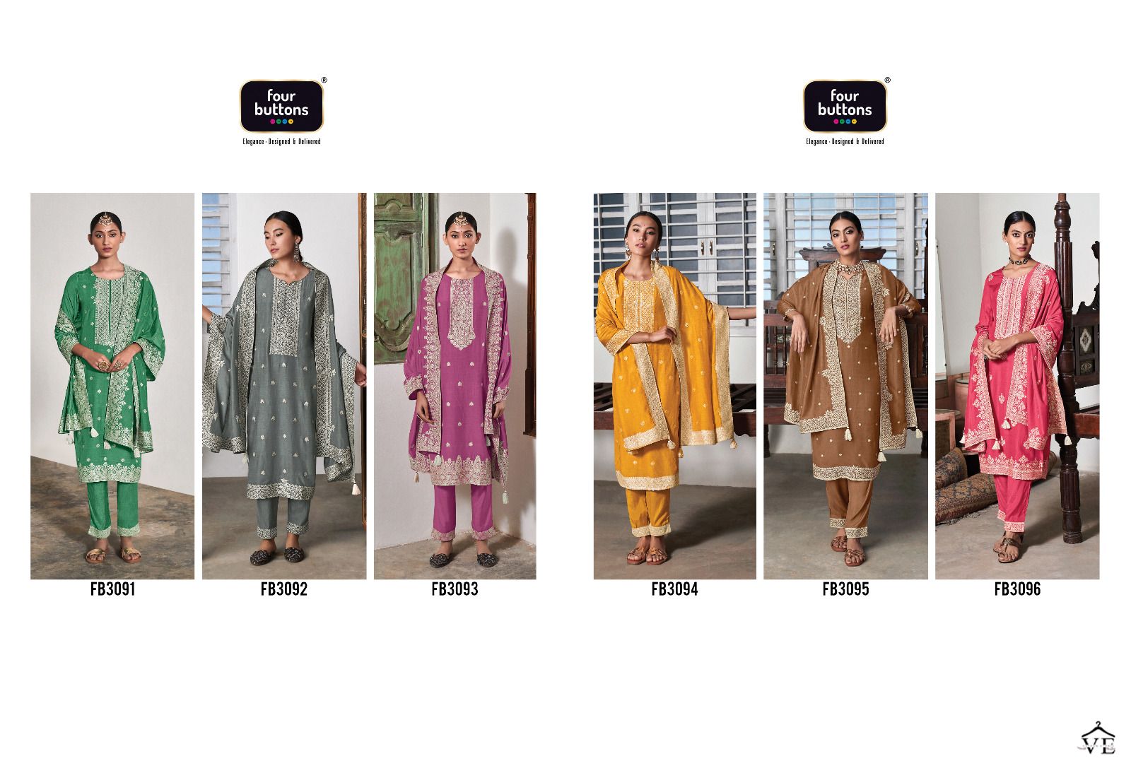 Four Buttons Zoya 2 Pure Muslin Wholesale Designer Readymade Salwar Suit Catalog — Wholesale Salwar Suits, MPA wholesale from Surat — view 7
