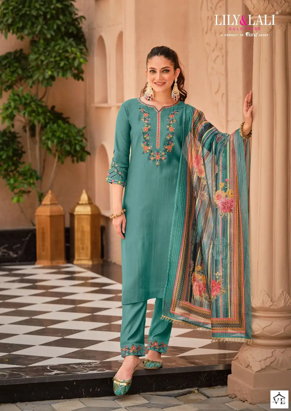 Lily & Lali Zoya Pure Viscouse Wholesale Readymade Salwar Suit Catalog — Wholesale Salwar Suits, Lily & Lali wholesale from Surat - Gallery Image 4