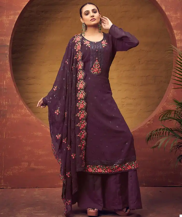 Zubeda Rangun Heavy Georgette Wholesale Designer Salwar Suit Catalog — Wholesale Salwar Suits, MPA wholesale from Surat — view 1