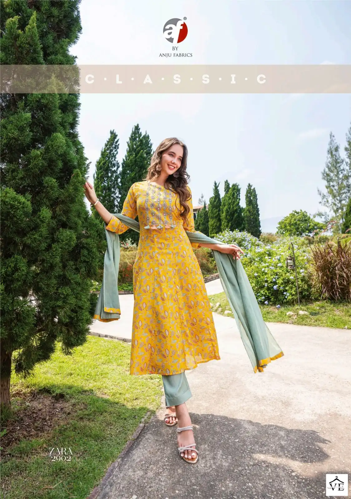 Anju Fabrics Zara Vol 3 Pure Cotton Wholesale Readymade Suits Catalog — Wholesale Salwar Suits, MPA wholesale from Surat - Gallery Image 4