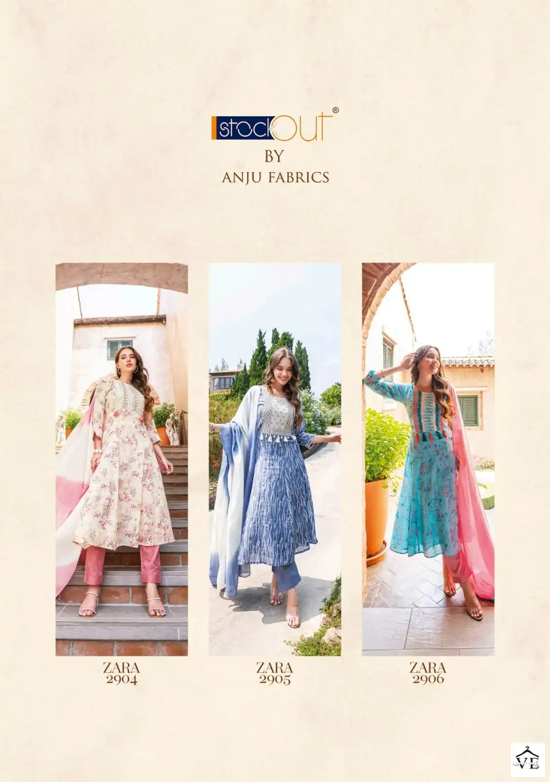 Anju Fabrics Zara Vol 3 Pure Cotton Wholesale Readymade Suits Catalog — Wholesale Salwar Suits, MPA wholesale from Surat — view 8