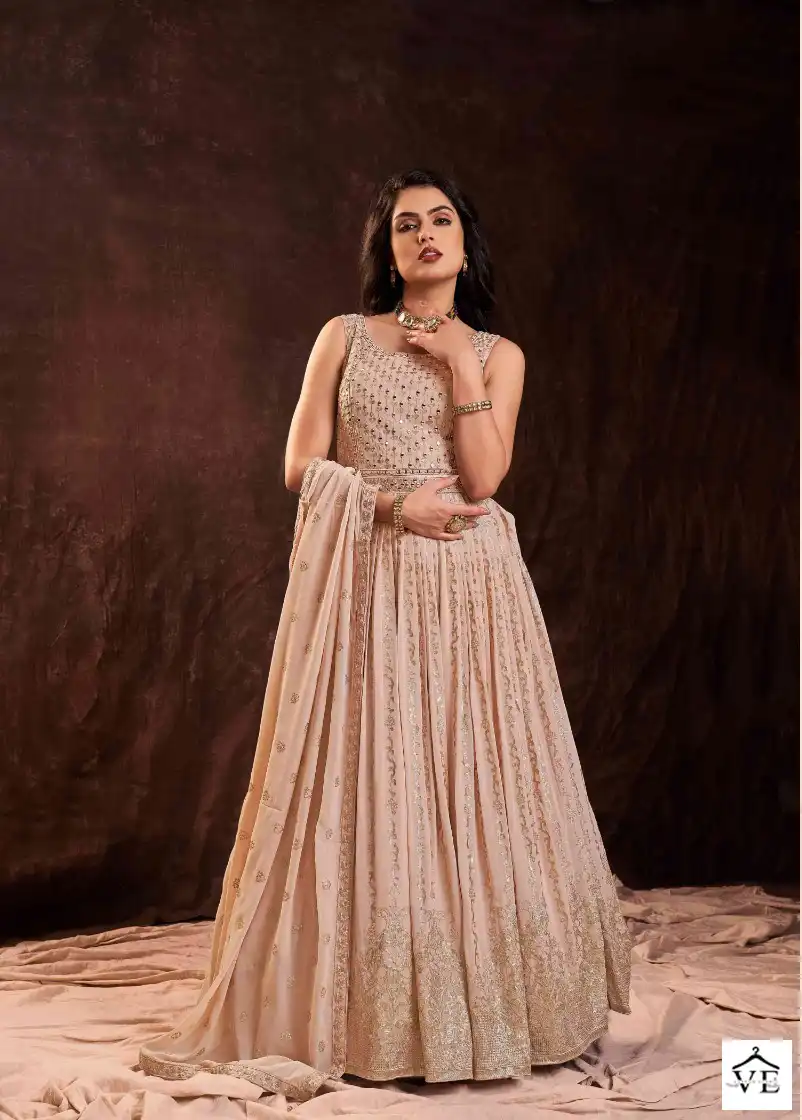 Arya Zoya Vol 3 Georgette Wholesale Readymade Gown With Dupatta Catalog — Wholesale Salwar Suits, MPA wholesale from Surat - Gallery Image 7