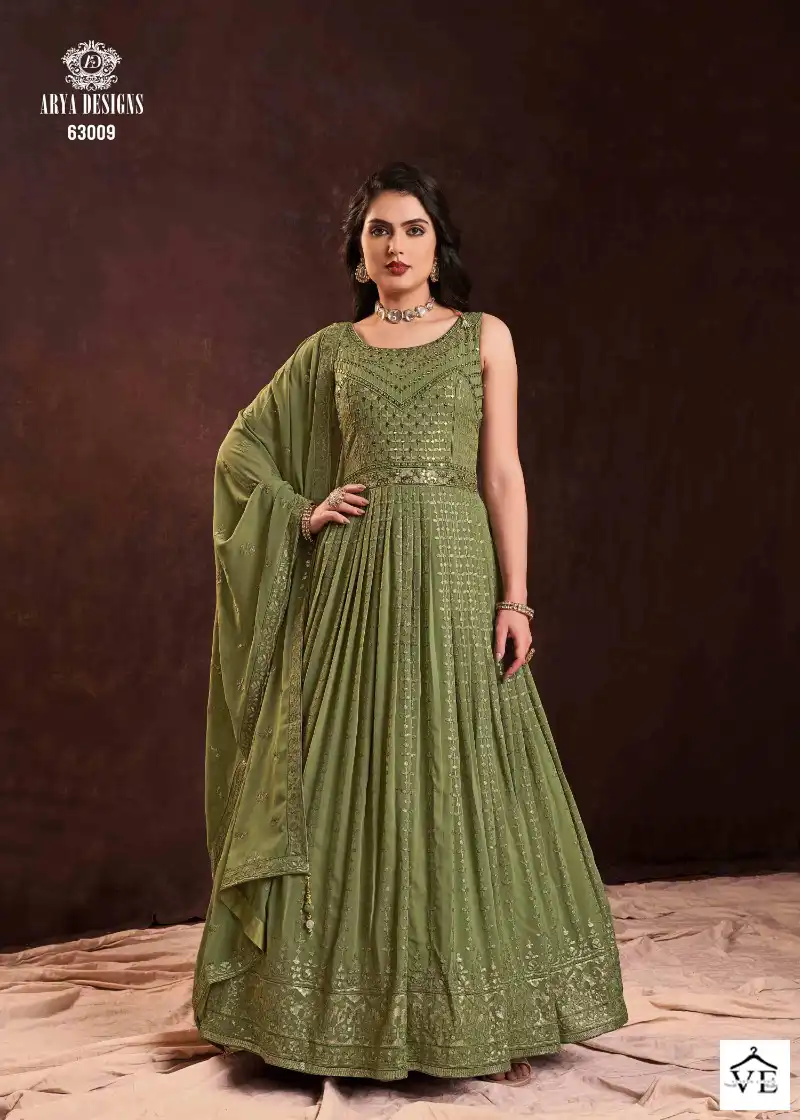 Arya Zoya Vol 3 Georgette Wholesale Readymade Gown With Dupatta Catalog — Wholesale Salwar Suits, MPA wholesale from Surat - Gallery Image 5