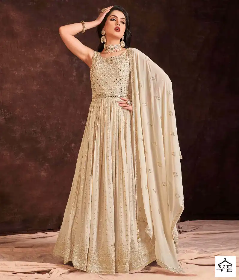 Arya Zoya Vol 3 Georgette Wholesale Readymade Gown With Dupatta Catalog — Wholesale Salwar Suits, MPA wholesale from Surat — view 1