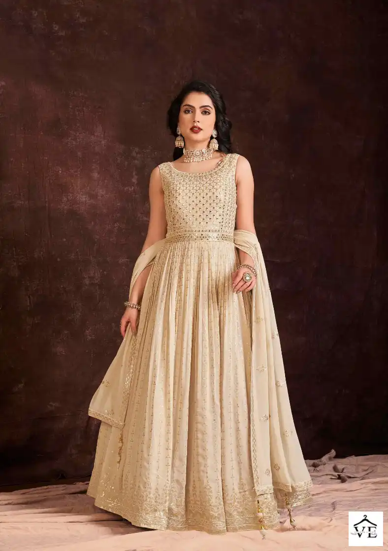 Arya Zoya Vol 3 Georgette Wholesale Readymade Gown With Dupatta Catalog — Wholesale Salwar Suits, MPA wholesale from Surat - Gallery Image 9