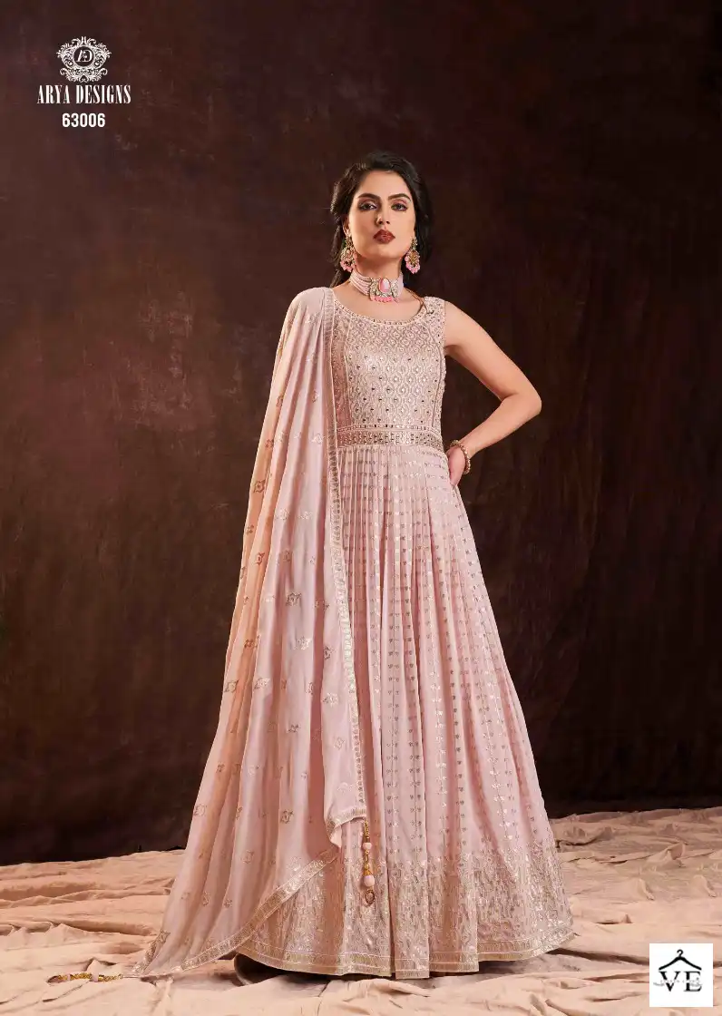 Arya Zoya Vol 3 Georgette Wholesale Readymade Gown With Dupatta Catalog — Wholesale Salwar Suits, MPA wholesale from Surat — view 12