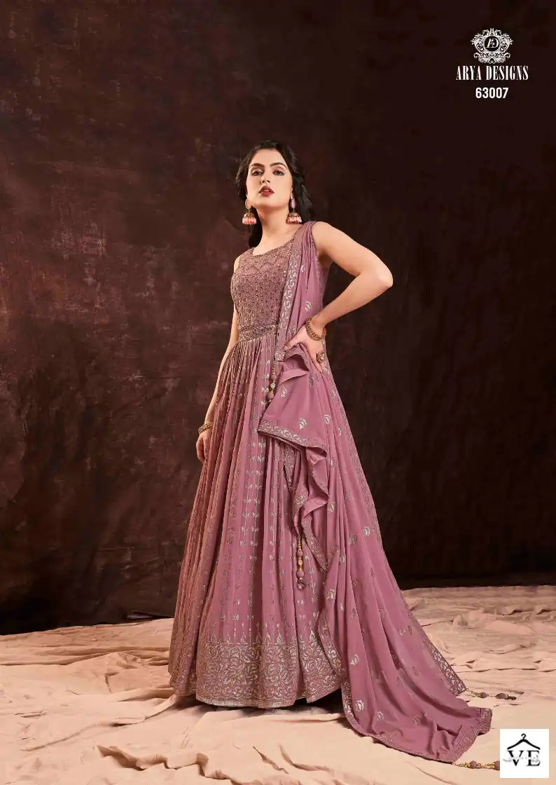Arya Zoya Vol 3 Georgette Wholesale Readymade Gown With Dupatta Catalog — Wholesale Salwar Suits, MPA wholesale from Surat - Gallery Image 2