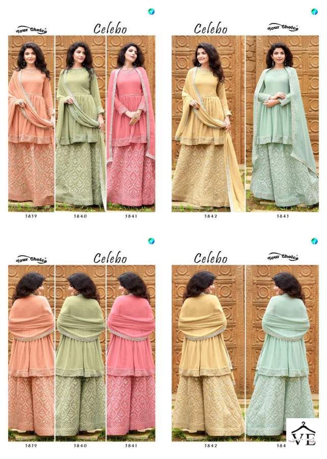 Your Choice Celebo Pure Georgette Wholesale Designer Salwar Suit Catalog — Wholesale Salwar Suits, MPA wholesale from Surat — view 6