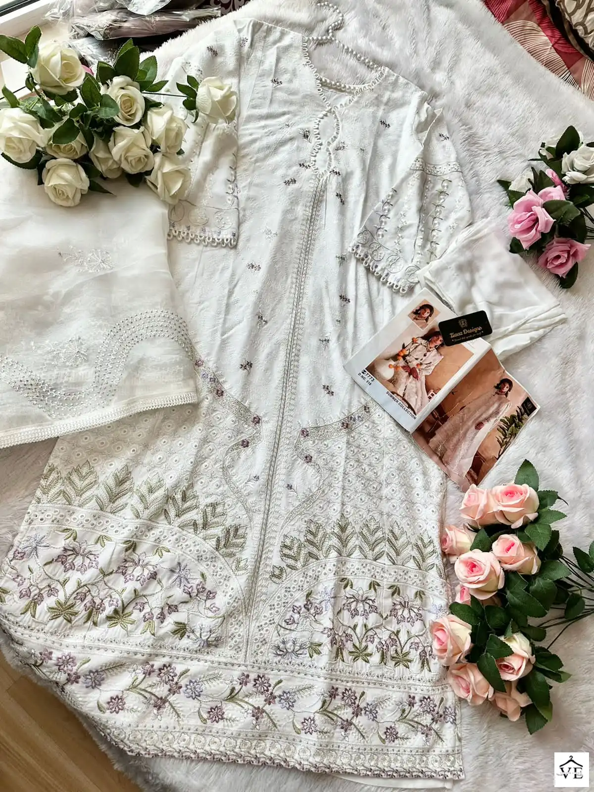 Ziaaz 316 Rayon Wholesale Pakistani Suit — Wholesale Salwar Suits, MPA wholesale from Surat — view 4