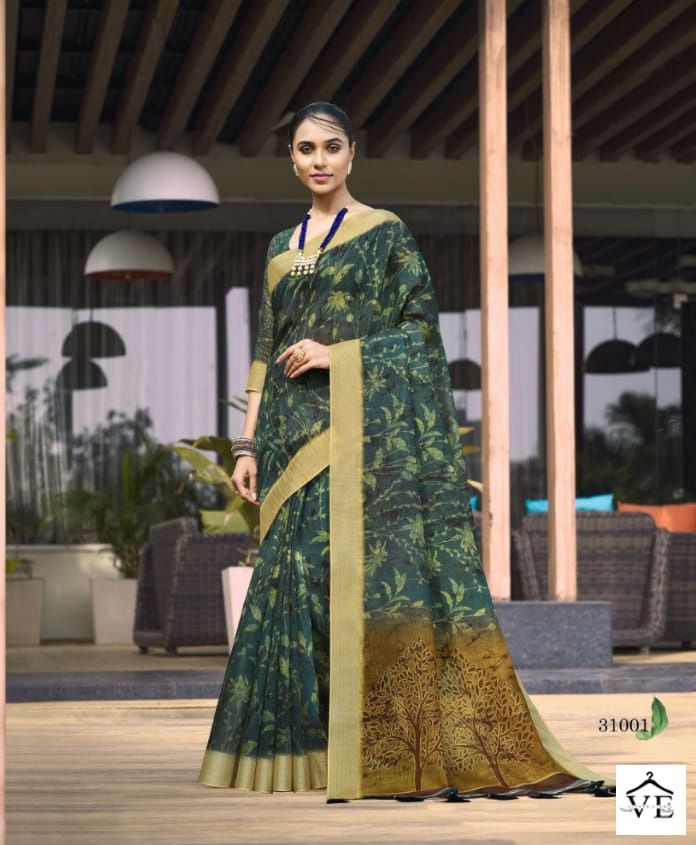 Joh Rivaaj Jarin Vol 310 Linen Wholesale Sarees Catalog — Wholesale Sarees, MPA wholesale from Surat — view 2