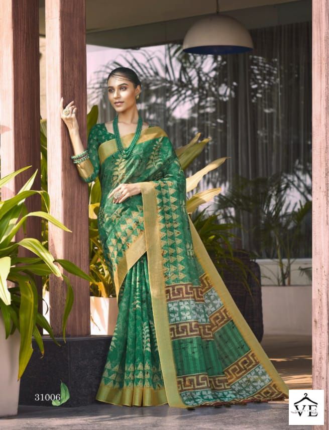 Joh Rivaaj Jarin Vol 310 Linen Wholesale Sarees Catalog — Wholesale Sarees, MPA wholesale from Surat — view 7