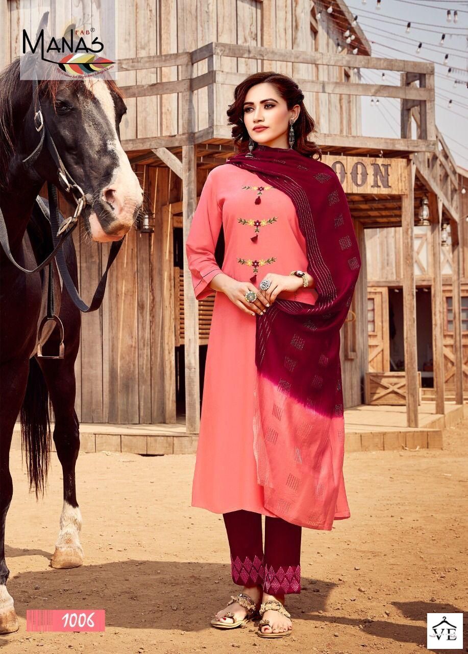 Manas Glory Rayon 14 Wholesale Readymade Salwar Suit Catalog — Wholesale Salwar Suits, MPA wholesale from Surat - Gallery Image 3
