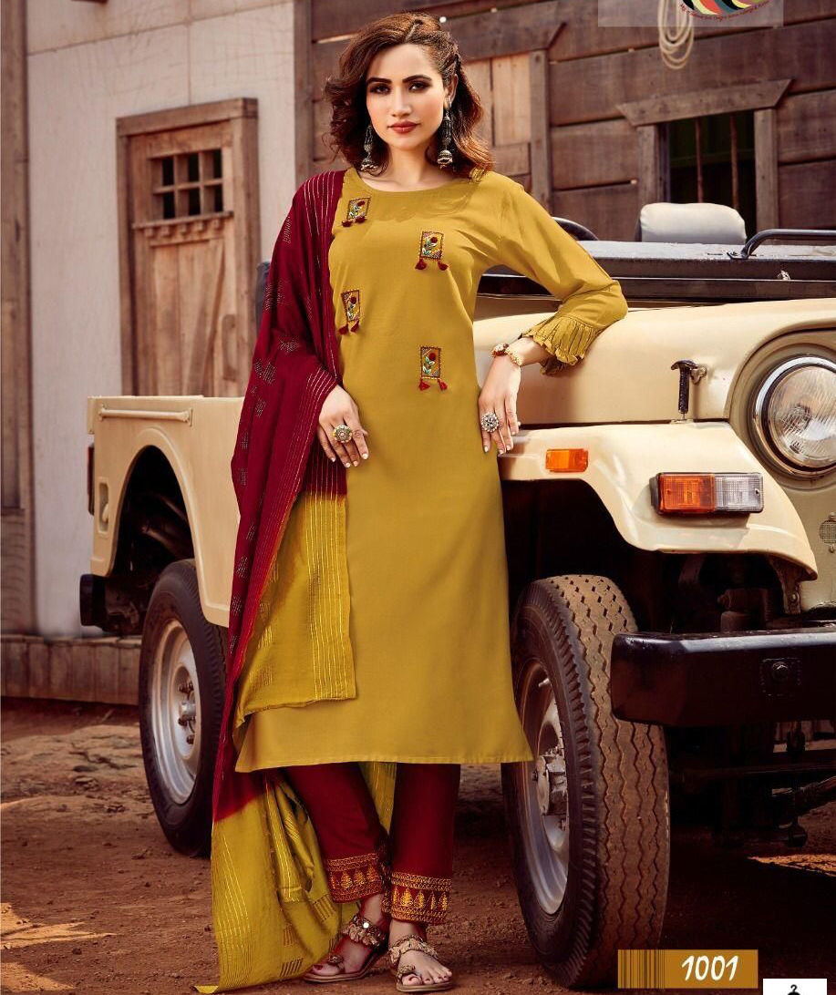 Manas Glory Rayon 14 Wholesale Readymade Salwar Suit Catalog — Wholesale Salwar Suits, MPA wholesale from Surat — view 1