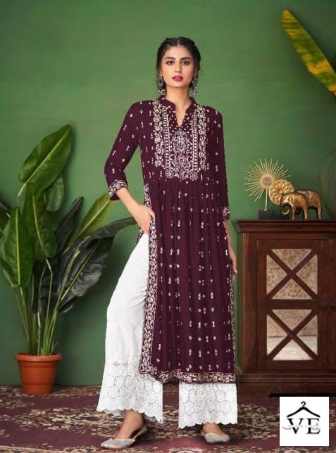 Maskeen Monsoon Vol 5 Heavy Pure Rayon Wholesale Kurti With Pant Catalog — Wholesale Kurtis, MPA wholesale from Surat - Gallery Image 4