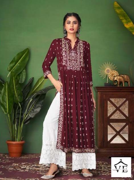 Maskeen Monsoon Vol 5 Heavy Pure Rayon Wholesale Kurti With Pant Catalog — Wholesale Kurtis, MPA wholesale from Surat - Gallery Image 5