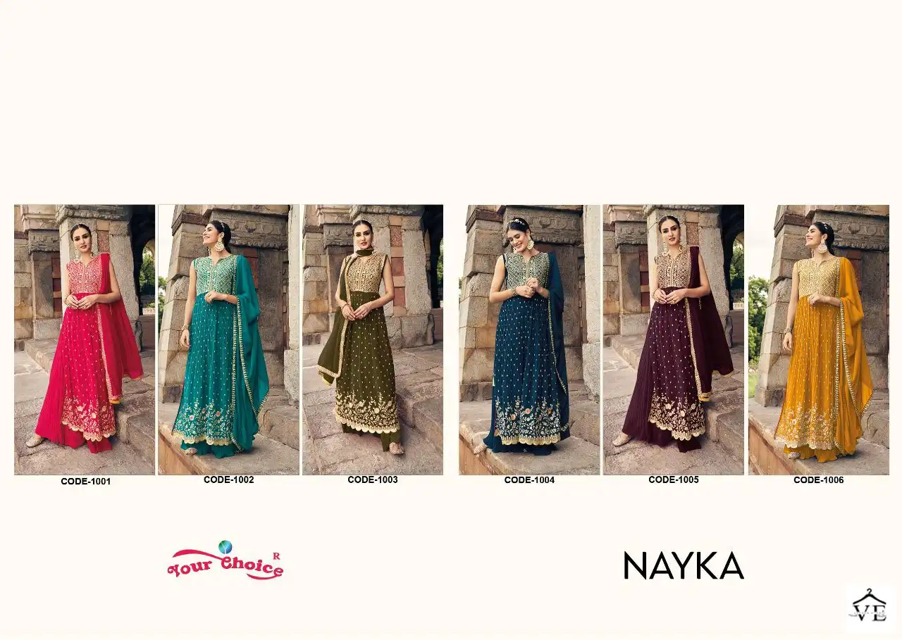 Your Choice Nayka  Blooming Georgette Wholesale Readymade Designer Salwar Suit Catalog — Wholesale Salwar Suits, MPA wholesale from Surat — view 7