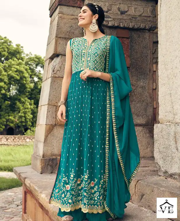 Your Choice Nayka Blooming Georgette Wholesale Readymade Designer Salwar Suit Catalog — Wholesale Salwar Suits, MPA wholesale from Surat — view 1