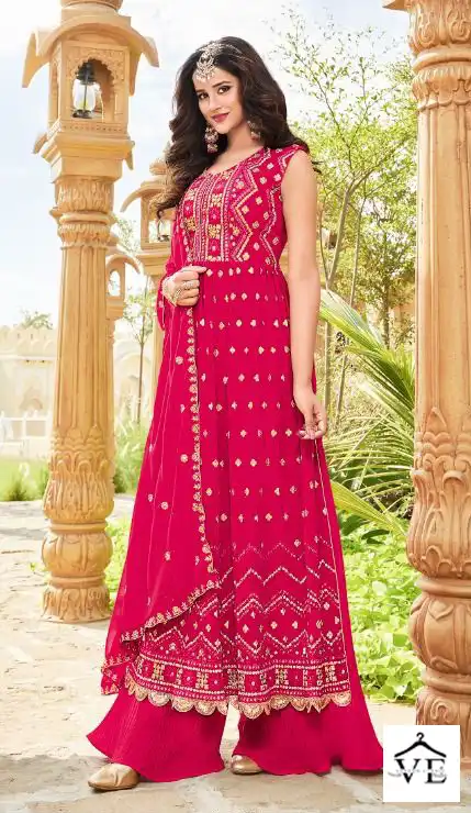 Your Choice Nayra Gold Blooming Georgette Wholesale Readymade Designer Salwar Suit Catalog — Wholesale Salwar Suits, MPA wholesale from Surat - Gallery Image 3