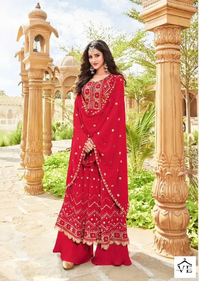 Your Choice Nayra Gold Blooming Georgette Wholesale Readymade Designer Salwar Suit Catalog — Wholesale Salwar Suits, MPA wholesale from Surat - Gallery Image 5